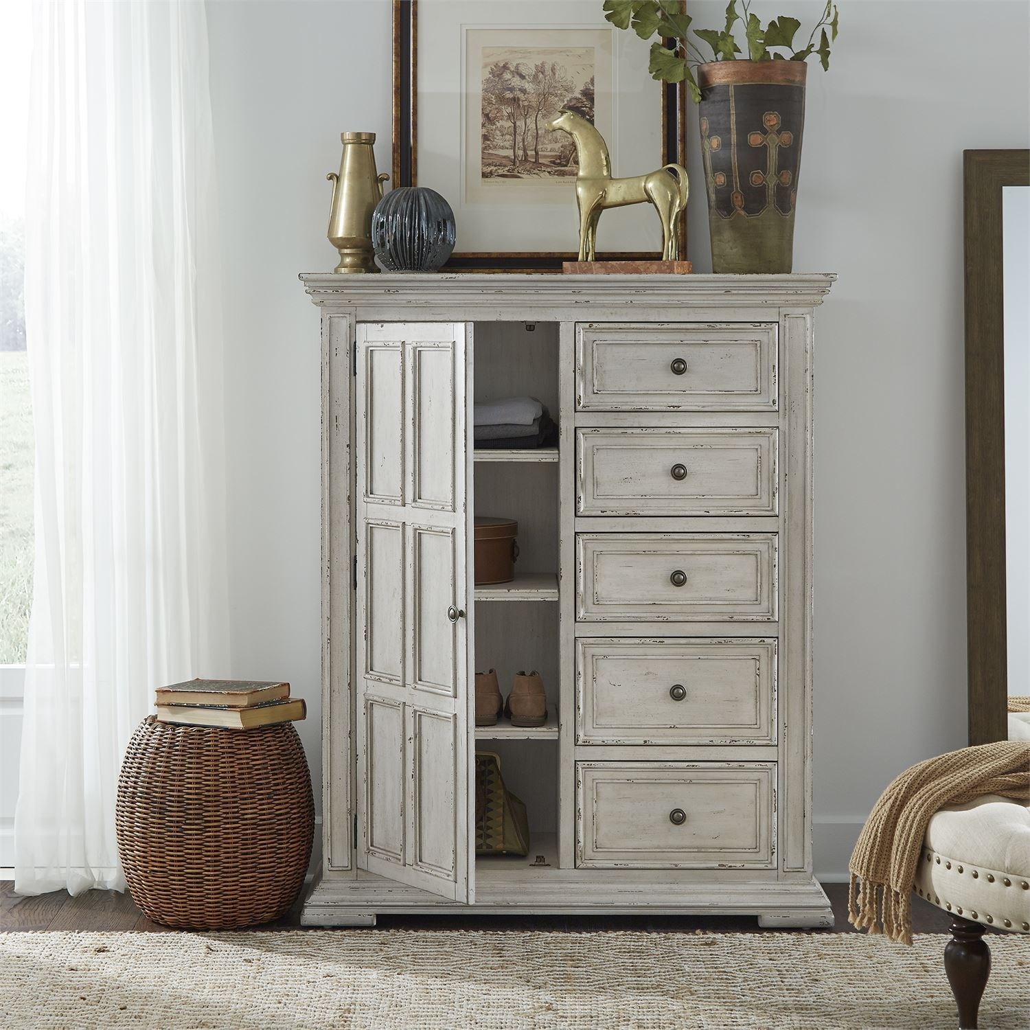 ジャンクジャーナル✢『Inner sanctuary♡』 Liberty Furniture Big Valley 361W-BR42 Relaxed Vintage Door